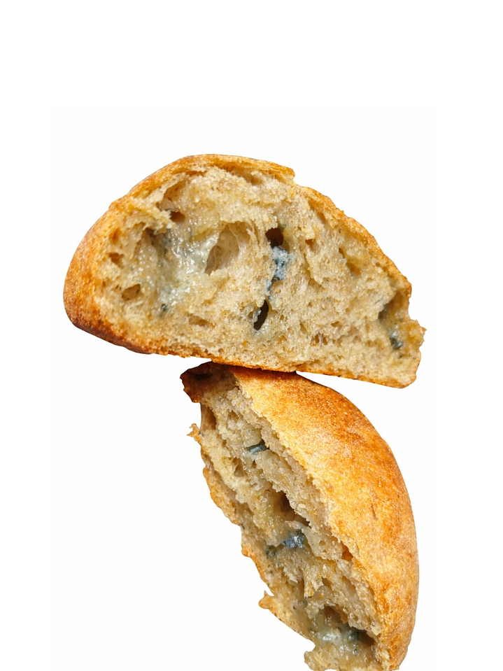 Mogollas Artesanales de Queso Azul | Masa Madre Natural | Hechas Bajo Pedido  | Sin Conservantes | Pan Natural Fermentación Lenta | Mini | Minimo 12 unidades por pedido 1