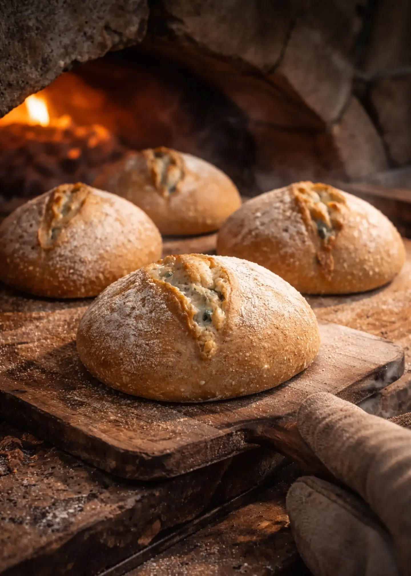Mogollas Artesanales de Queso Azul | Masa Madre Natural | Hechas Bajo Pedido  | Sin Conservantes | Pan Natural Fermentación Lenta | Mini | Minimo 12 unidades por pedido 3