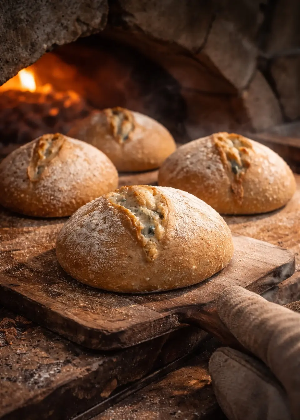 Mogollas Artesanales de Queso Azul | Masa Madre Natural | Hechas Bajo Pedido  | Sin Conservantes | Pan Natural Fermentación Lenta | Mini | Minimo 12 unidades por pedido 3