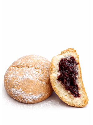 Galleta Artesanal Corazón de Mora & Manzana | Rellena con Confitura Casera | Ideal para Té o Café | Hecho Bajo Pedido | Sin Conservantes | Minimo 24 unidades por pedido