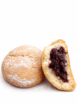 Galleta Artesanal Corazón de Mora & Manzana | Rellena con Confitura Casera | Ideal para Té o Café | Hecho Bajo Pedido | Sin Conservantes | Minimo 24 unidades por pedido