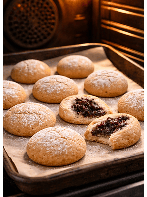 Galleta Artesanal Corazón de Mora & Manzana | Rellena con Confitura Casera | Ideal para Té o Café | Hecho Bajo Pedido | Sin Conservantes | Minimo 24 unidades por pedido