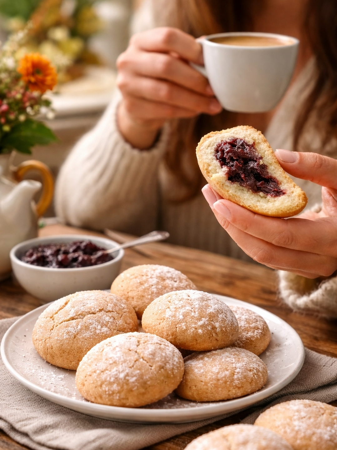 Galleta Artesanal Corazón de Mora & Manzana | Rellena con Confitura Casera | Ideal para Té o Café | Hecho Bajo Pedido | Sin Conservantes | Minimo 24 unidades por pedido 3