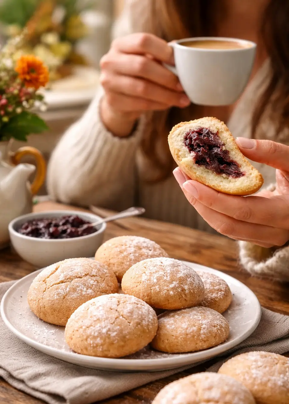 Galleta Artesanal Corazón de Mora & Manzana | Rellena con Confitura Casera | Ideal para Té o Café | Hecho Bajo Pedido | Sin Conservantes | Minimo 24 unidades por pedido 3