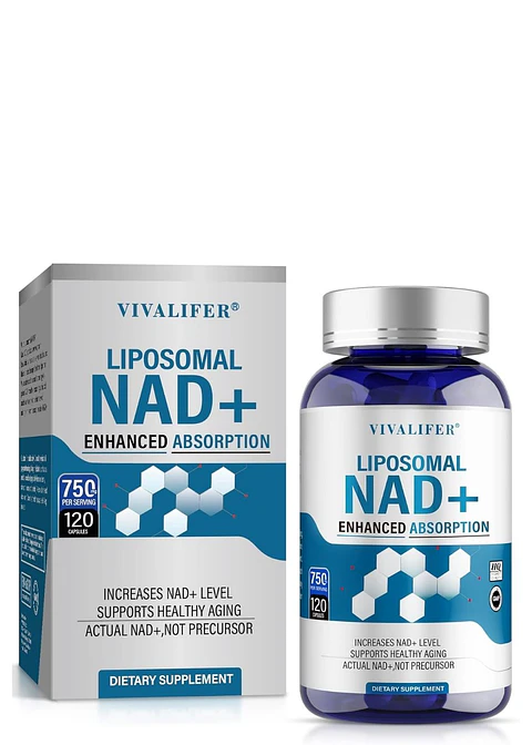 NAD+ Liposomal 750 mg 120 cápsulas | Absorción Máxima | Energía Celular, Antienvejecimiento y Metabolismo Activo | Colombia