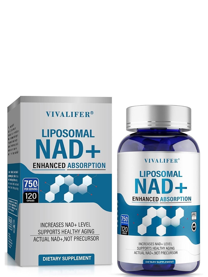 NAD+ Liposomal 750 mg 120 cápsulas | Absorción Máxima | Energía Celular, Antienvejecimiento y Metabolismo Activo | Colombia 1