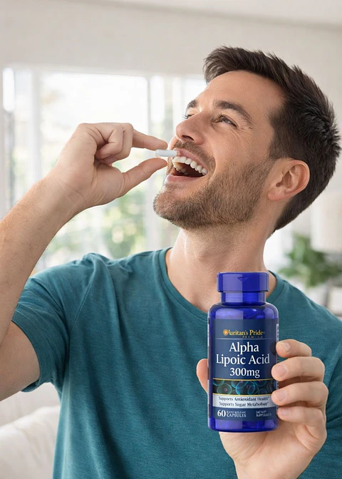Alpha Lipoic Acid 300 mg Puritan’s Pride® | Antioxidante Celular y Soporte Metabólico | 60 Cápsulas | Colombia