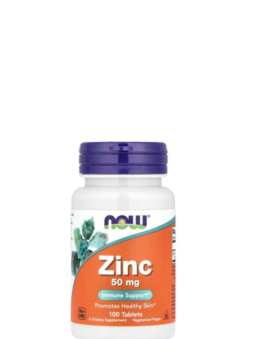 Zinc 50 mg NOW Foods® | Soporte Inmunológico y Antioxidante | 100 Tabletas | Alta Potencia | Colombia 1