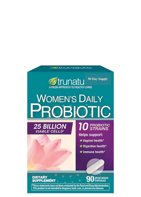 Trunature Women’s Daily Probiotic 10 Cepas | Soporte Digestivo y Femenino | Uso Diario  | 90 Cápsulas | Colombia