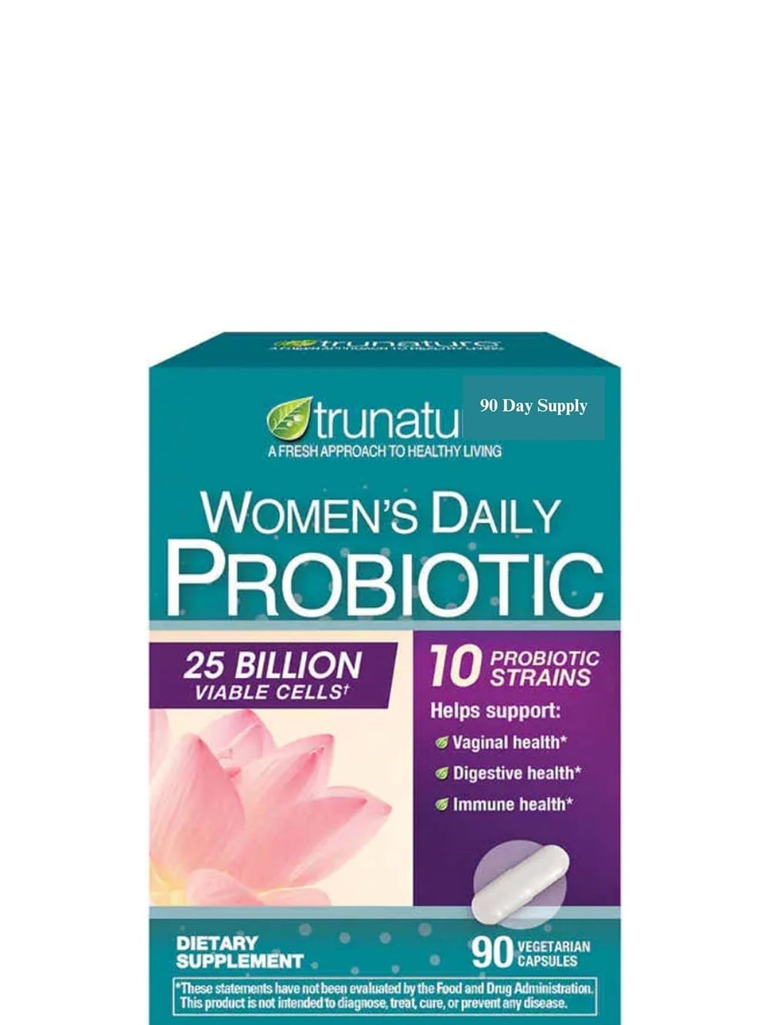 Trunature Women’s Daily Probiotic 10 Cepas | Soporte Digestivo y Femenino | Uso Diario  | 90 Cápsulas | Colombia 1