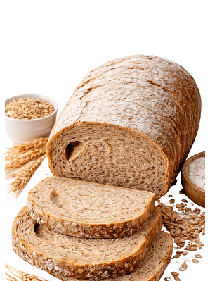 Pan Tajado de Centeno e Integral 570 g | Artesanal | Sin Azúcar | Fuente de Fibra | Hecho Bajo Pedido