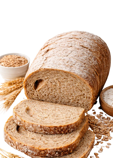 Pan Tajado de Centeno e Integral 570 g | Artesanal | Sin Azúcar | Fuente de Fibra | Hecho Bajo Pedido