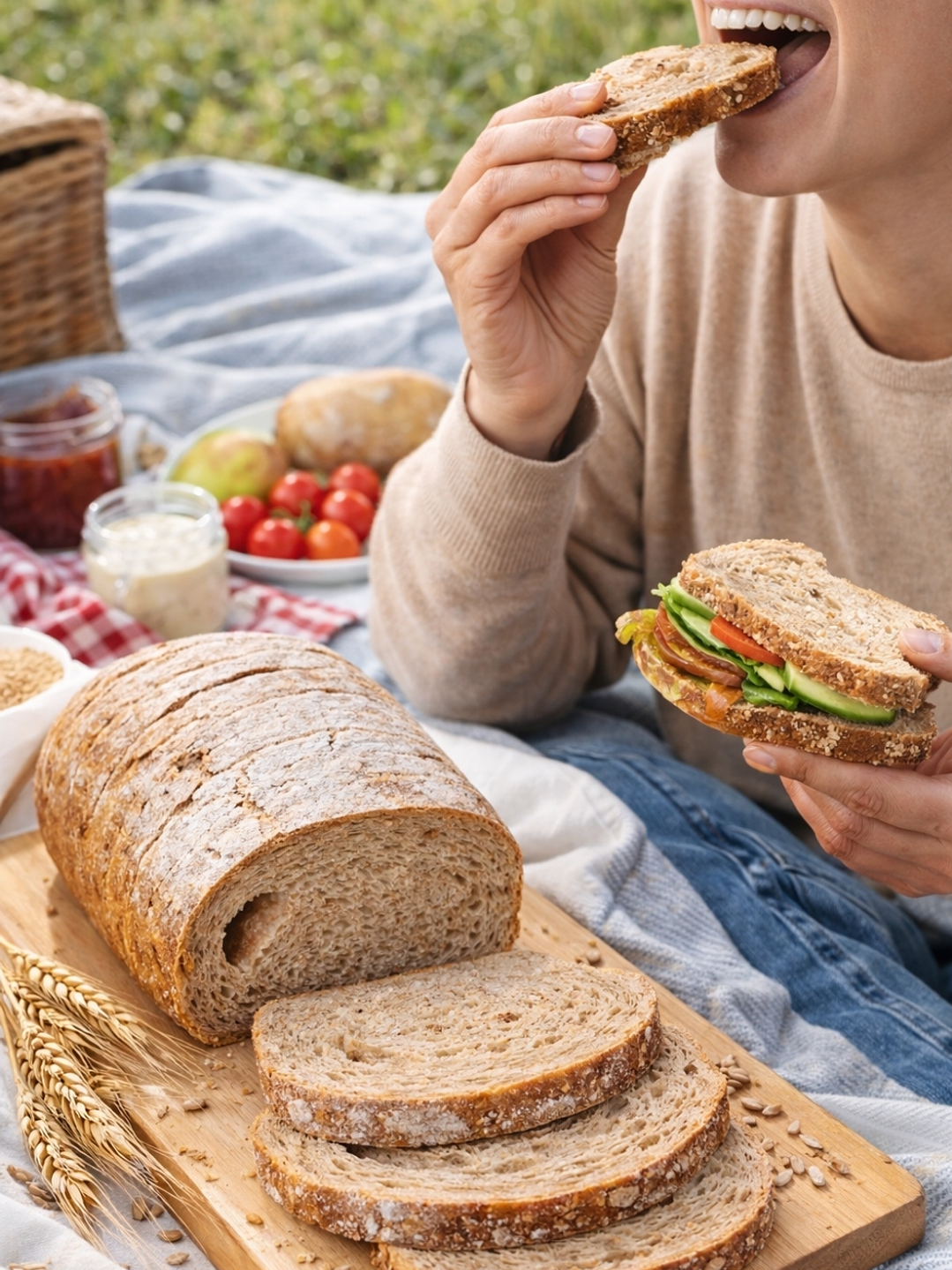 Pan Tajado de Centeno e Integral 570 g | Artesanal | Sin Azúcar | Fuente de Fibra | Hecho Bajo Pedido 2