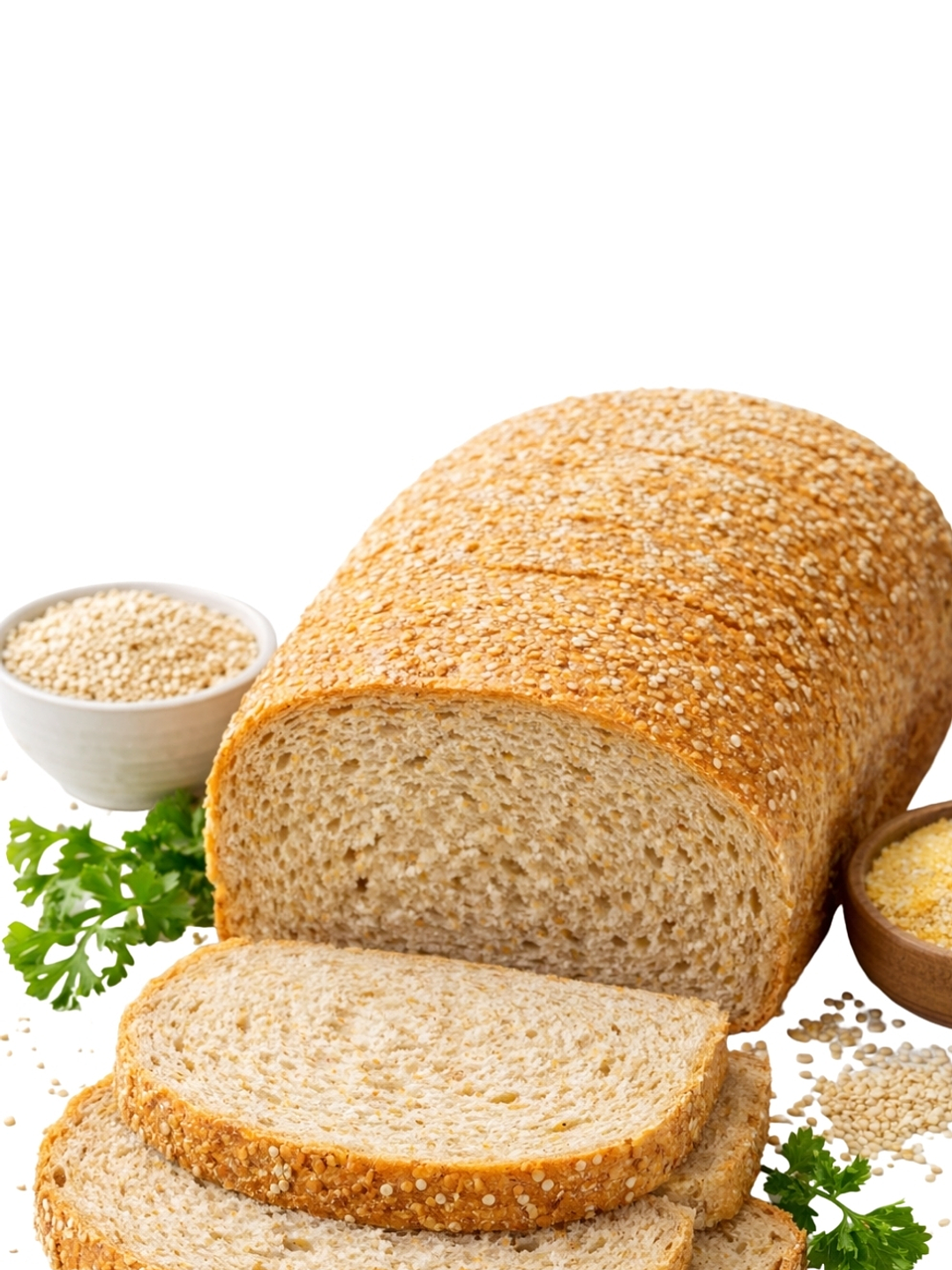 Pan Tajado de Quinua 640 g | Sin Azúcar | Vegano | Fuente de Fibra | Hecho Artesanalmente 1