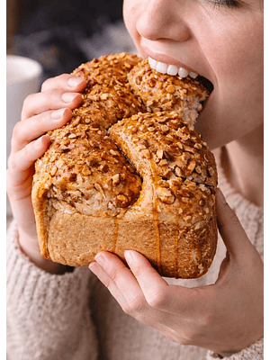 Pan Integral de Miel Maple y Almendras 400 g | Sin Azúcar | Vegano | Fuente Natural de Fibra