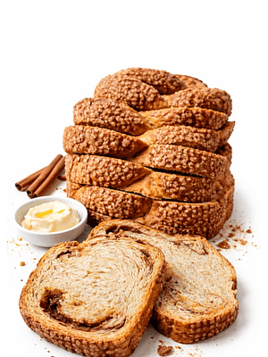 Tostadas Dulces y Caneludas Integrales (9 unidades) | Fuente Natural de Fibra | Sin Huevo ni Lácteos