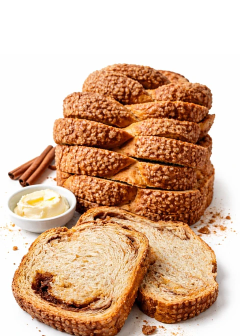 Tostadas Dulces y Caneludas Integrales (9 unidades) | Fuente Natural de Fibra | Sin Huevo ni Lácteos