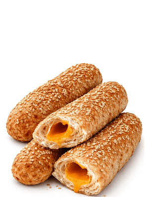 Cuatro Palos de Queso Vegano de Soya tipo Americano con Ajonli 14 cm 260g | Sin Azúcar | Sin Lactosa | Alto en Proteína | Apto para Veganos