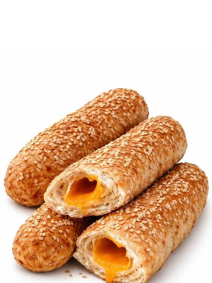 Cuatro Palos de Queso Vegano de Soya tipo Cheddar con Ajonli 14 cm | Sin Azúcar | Sin Lactosa | Alto en Proteína | Apto para Veganos 1