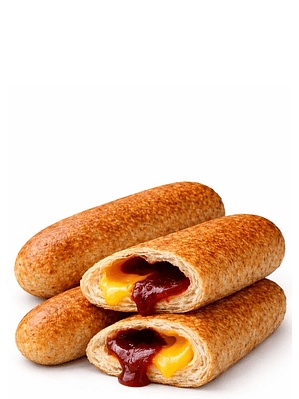 Cuatro Palos de Guayaba y Queso Vegano de Soya 14 cm | Sin Azúcar | Sin Lactosa | Alto en Proteína | Apto para Veganos