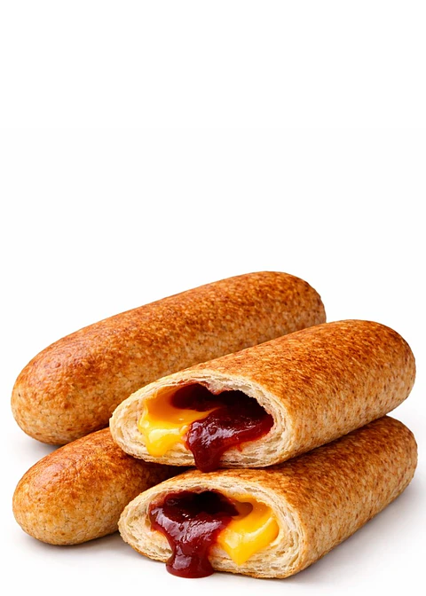 Cuatro Palos de Guayaba y Queso Vegano de Soya 14 cm | Sin Azúcar | Sin Lactosa | Alto en Proteína | Apto para Veganos