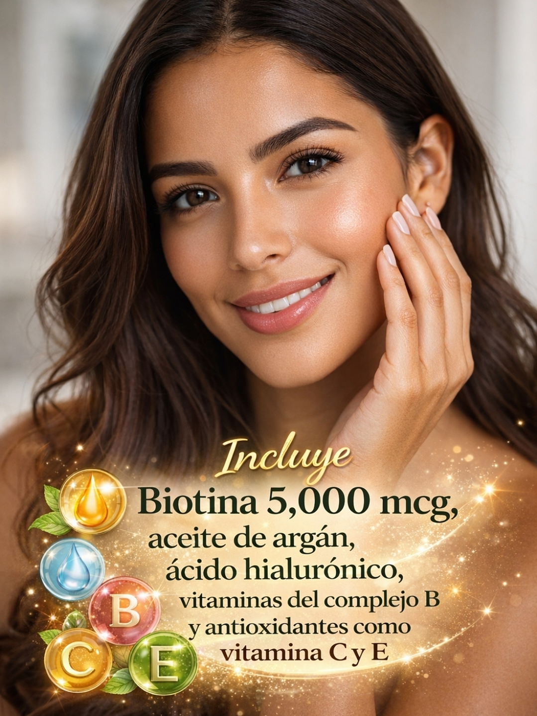 Nature's Bounty Hair, Skin & Nails 250 Cápsulas | Cabello Brillante, Uñas Fuertes y Piel Radiante | Con Ácido Hialurónico y Aceite de Argán | Colombia  2