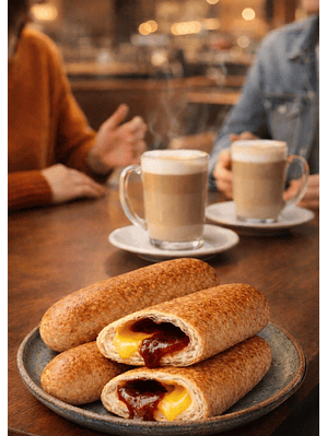 Cuatro Palos de Guayaba y Queso Vegano de Soya 14 cm | Sin Azúcar | Sin Lactosa | Alto en Proteína | Apto para Veganos