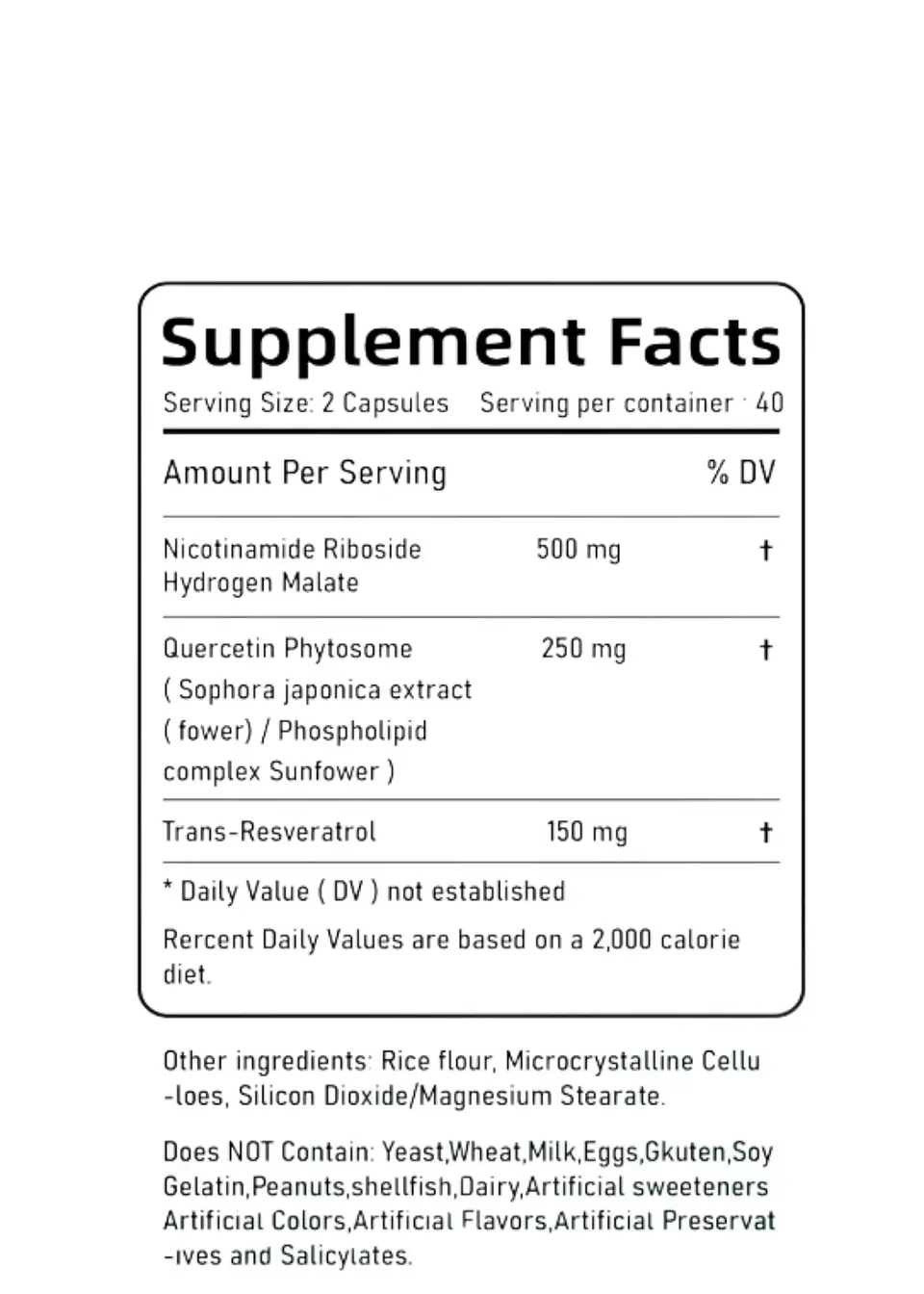 Suplemento NAD+ 900 mg con Resveratrol y Quercetina | Ribósido de Nicotinamida Liposomal | Energía Celular y Anti-Edad | 80 Cápsulas | Sin Gluten ni OMG | Colombia 3