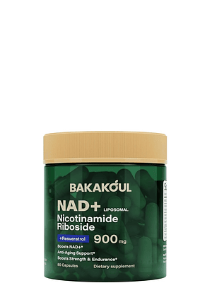 Suplemento NAD+ 900 mg con Resveratrol y Quercetina | Ribósido de Nicotinamida Liposomal | Energía Celular y Anti-Edad | 80 Cápsulas | Sin Gluten ni OMG | Colombia