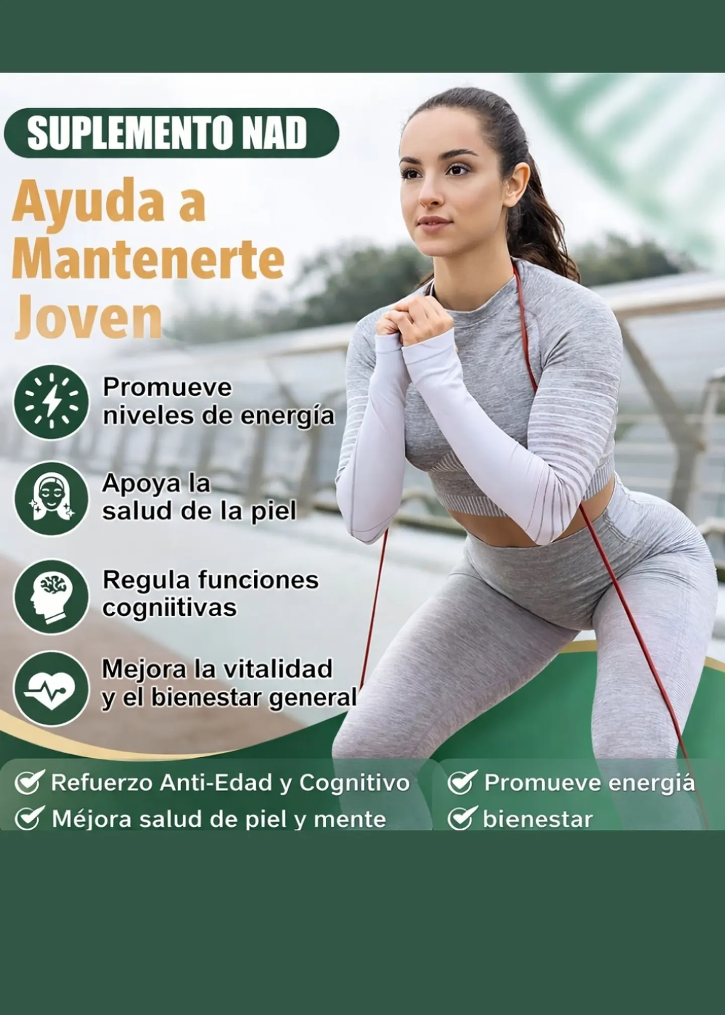 Suplemento NAD+ 900 mg con Resveratrol y Quercetina | Ribósido de Nicotinamida Liposomal | Energía Celular y Anti-Edad | 80 Cápsulas | Sin Gluten ni OMG | Colombia 2