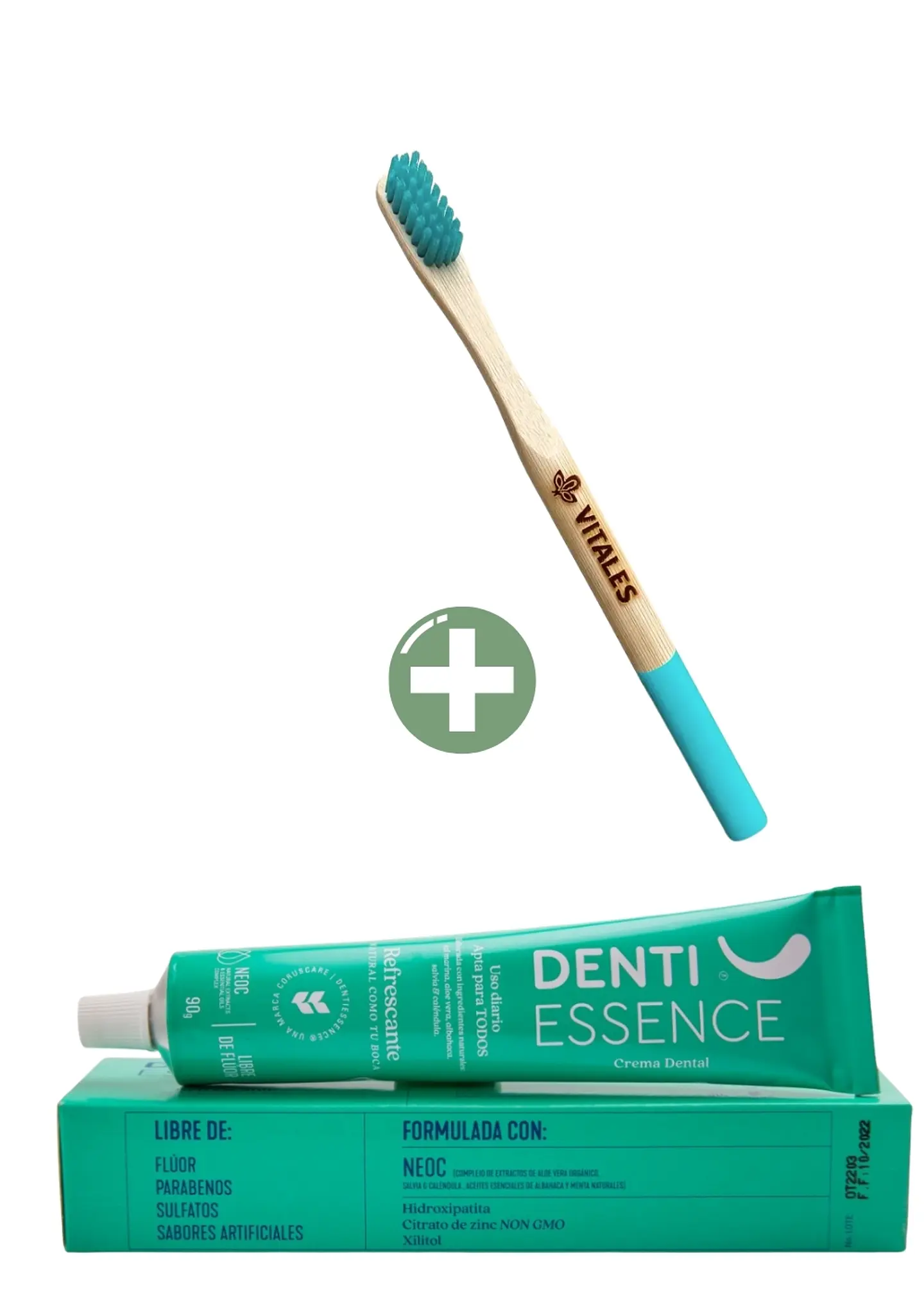 🪥 Combo Cuidado Oral Natural – Crema Dental sin Flúor + Cepillo de Bambú | Ahorra Más con Higiene Consciente 1