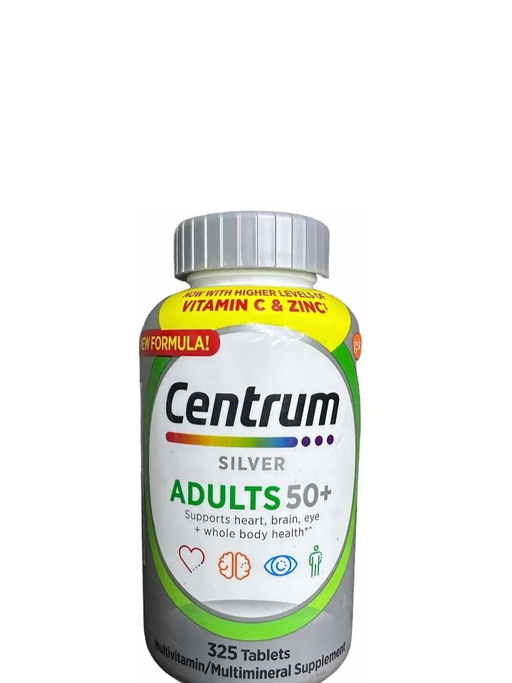 Multivitamínico Centrum Silver Adults 50+ x325 tabletas | Memoria, Corazón, Huesos y Bienestar Diario | Colombia 1