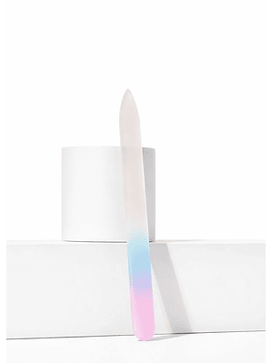 Lima de Cristal Profesional 14 cm | Alta Durabilidad para Manos | Uñas Suaves, Fuertes y Saludables