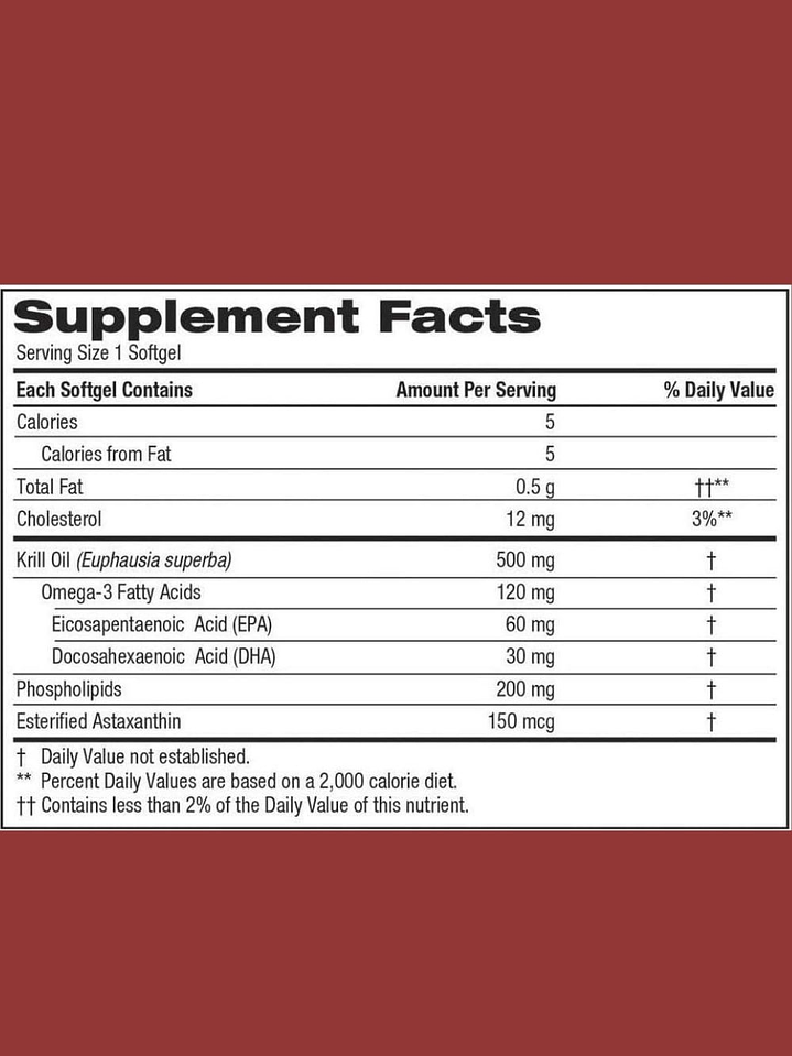 Kirkland Aceite de Krill  500 mg x 160 Cápsulas Blandas | Omega-3 Premium con Astaxantina | Alta Absorción | Verificado USP | Colombia 2