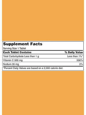 Kirkland Signature Vitamina C Masticable 500 mg x 500 Tabletas | Sabor Naranja | Refuerzo Inmunológico Diario | Alta Potencia | Colombia