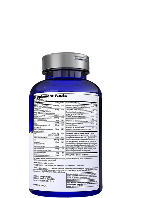 Synergy Focus Factor Original x180 Tabletas | Memoria, Concentración y Enfoque Mental | Fórmula Clínica para el Cerebro | Colombia