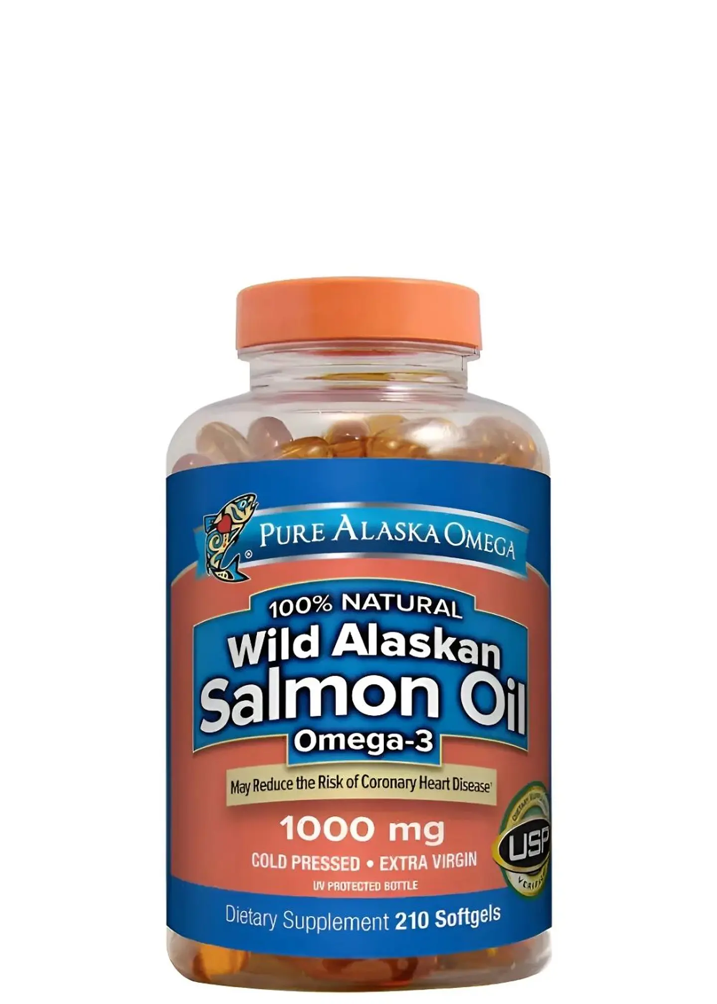 Pure Alaska Omega Wild Salmon Oil 1000 mg x 210 Softgels | Omega 3 Natural de Salmón Salvaje | Corazón, Cerebro y Bienestar Diario | Colombia  1