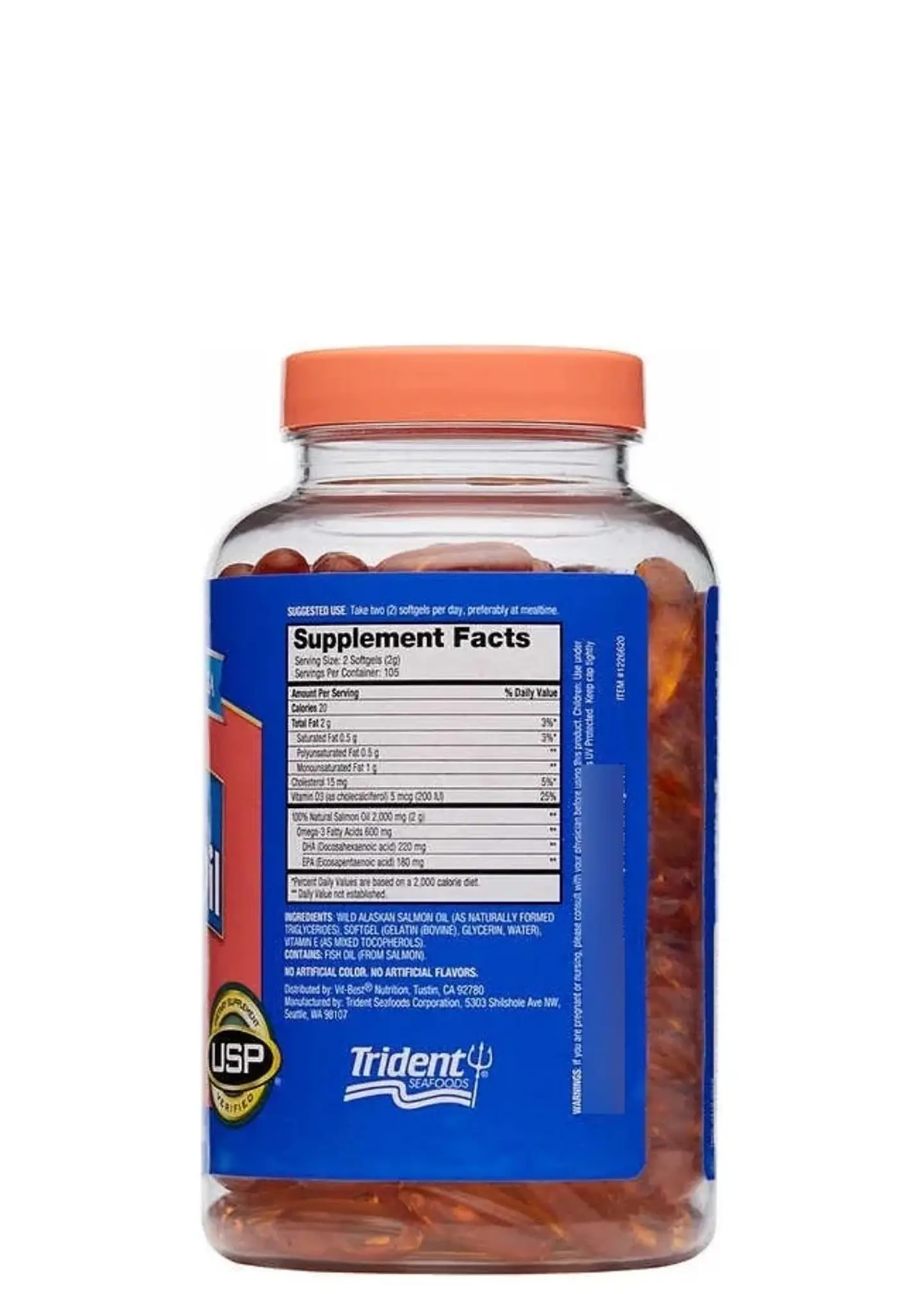 Pure Alaska Omega Wild Salmon Oil 1000 mg x 210 Softgels | Omega 3 Natural de Salmón Salvaje | Corazón, Cerebro y Bienestar Diario | Colombia  3