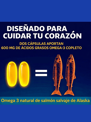 Pure Alaska Omega Wild Salmon Oil 1000 mg x 210 Softgels | Omega 3 Natural de Salmón Salvaje | Corazón, Cerebro y Bienestar Diario | Colombia 