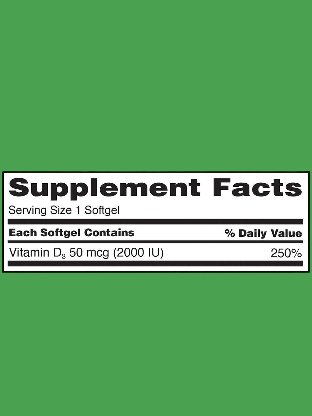 Kirkland Signature Extra Strength Vitamina D3 50 mcg (2000 IU) x 600 Cápsulas Blandas | Alta Potencia para Huesos, Inmunidad y Bienestar Diario | Colombia 2