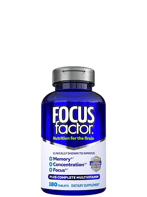 Synergy Focus Factor Original x180 Tabletas | Memoria, Concentración y Enfoque Mental | Fórmula Clínica para el Cerebro | Colombia