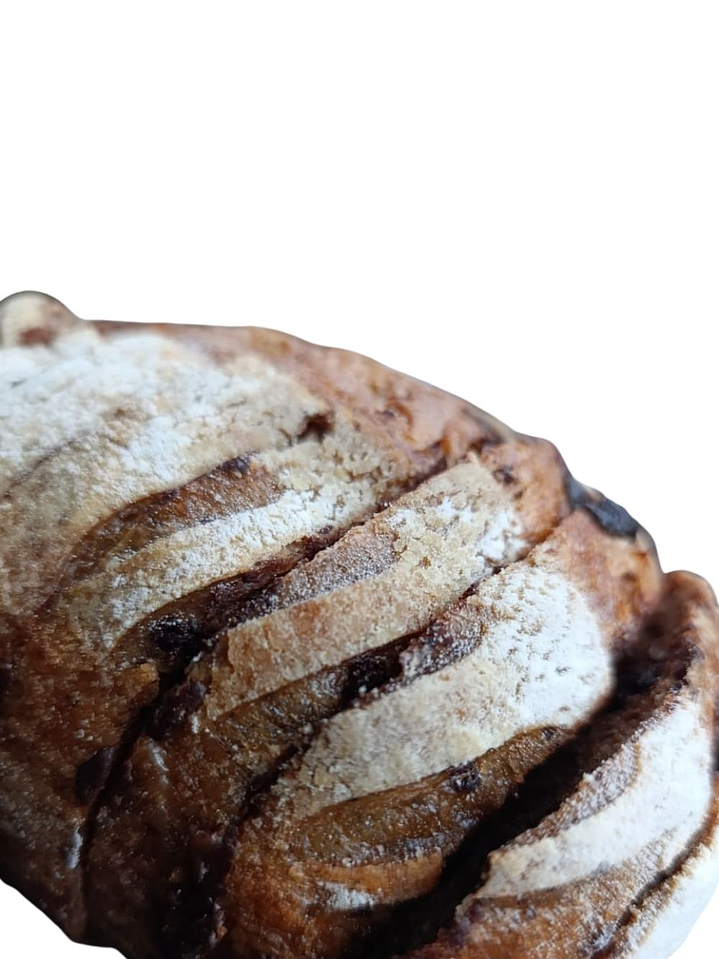 Pan Masa Madre con Chocolate 55% familiar 690g 15 rodajas Fermentación Natural | Harina Blanca e Integral con Aceite de Oliva Extra Virgen 4