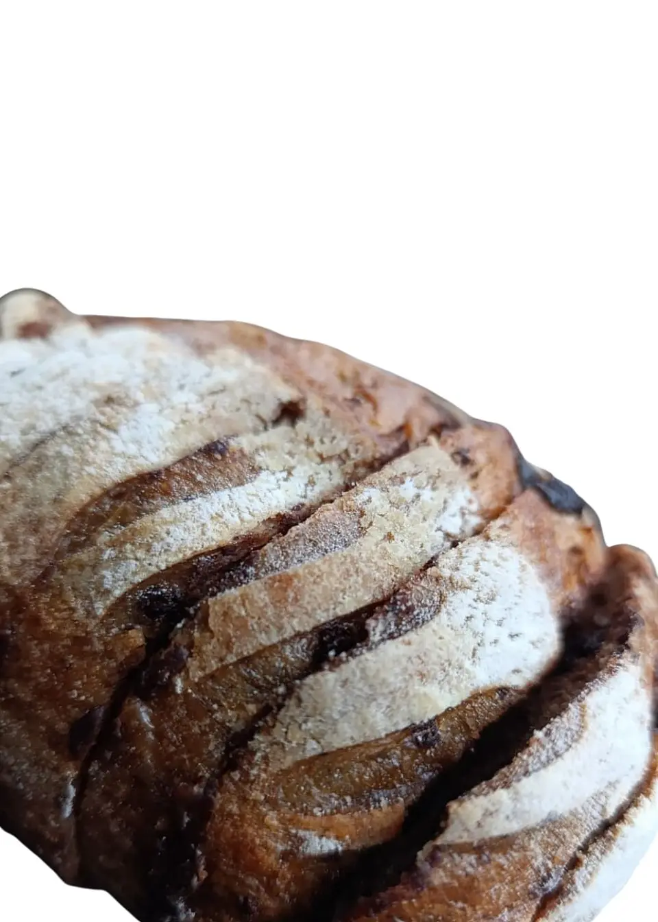 Pan Masa Madre con Chocolate 55% familiar 835g 15 rodajas Fermentación Natural | Harina Blanca e Integral con Aceite de Oliva Extra Virgen 3