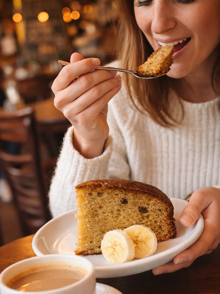Torta de Banano Gourmet 2,2 kg Entera | Tipo Cafés de Especialidad | 16 Porciones | Sin Grasas Trans 2