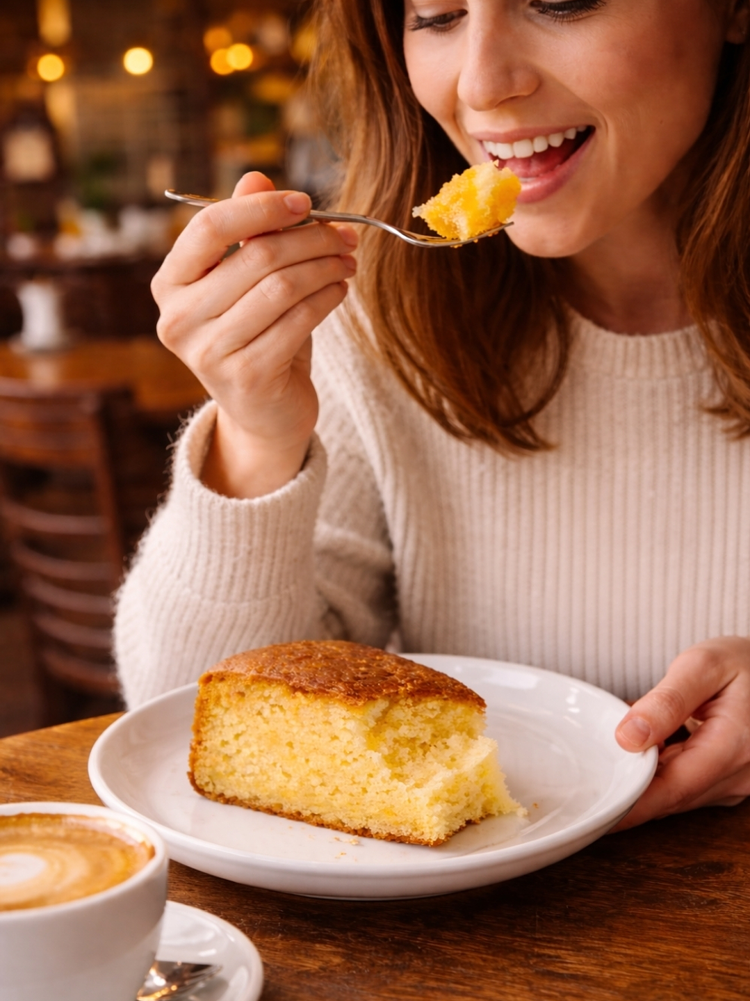 Torta de Naranja Gourmet 2,2 kg Entera | Tipo Cafés de Especialidad | 16 Porciones | Sin Grasas Trans | Preparación Artesanal 2
