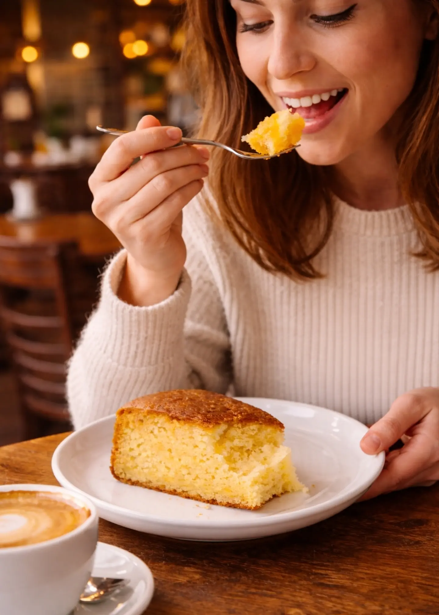 Torta de Naranja Gourmet 2,2 kg Entera | Tipo Cafés de Especialidad | 16 Porciones | Sin Grasas Trans | Preparación Artesanal 2