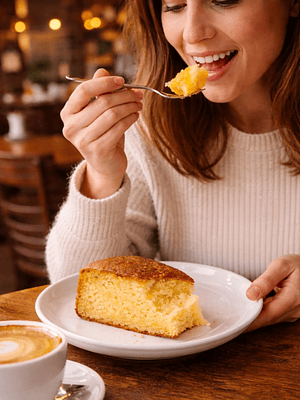 Torta de Naranja Gourmet 2,2 kg Entera | Tipo Cafés de Especialidad | 16 Porciones | Sin Grasas Trans | Preparación Artesanal