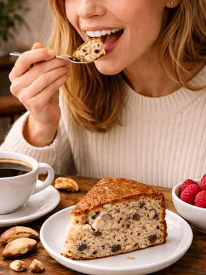 Torta de Mora y Nueces del Brasil Gourmet 2,2 kg | 16 Porciones | Bizcocho Artesanal Tipo Chiffon | Estilo Cafés de Especialidad