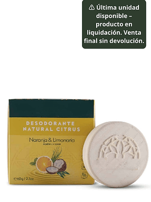Desodorante Natural para Pieles Sensibles sin Bicarbonato 60 g | Sin Sales de Aluminio | Control Natural del Sudor