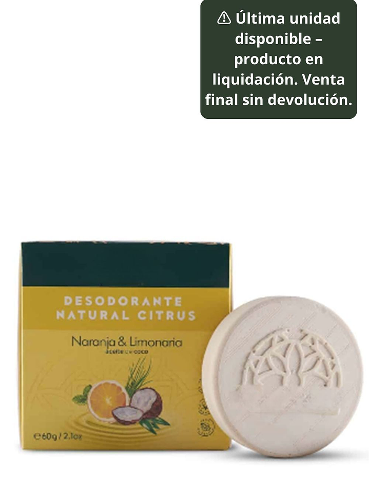 Desodorante Natural para Pieles Sensibles sin Bicarbonato 60 g | Sin Sales de Aluminio | Control Natural del Sudor 1